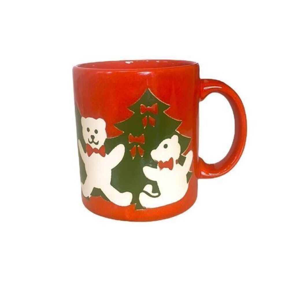 Waechterbach German Christmas Mug White Bear Tree